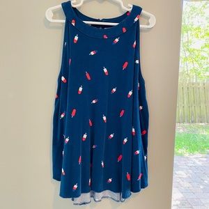 Girls old navy Patriotic popsicle shirt